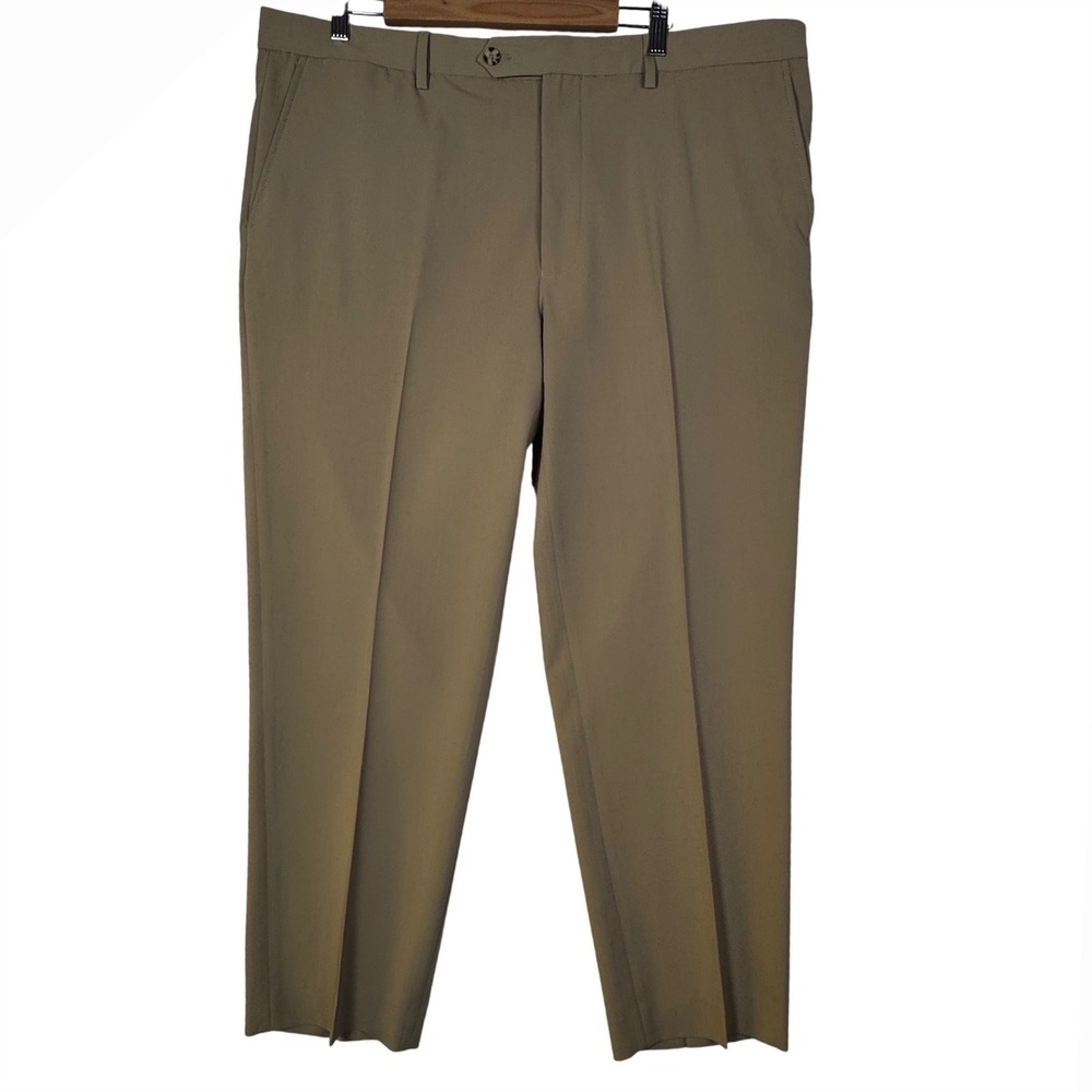Nautica‎ Mens 42x32 Khaki Dress Pants Altered 29.25 Inseam Tailored